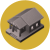 Porch motif icon featuring a simple front porch frame with steps.